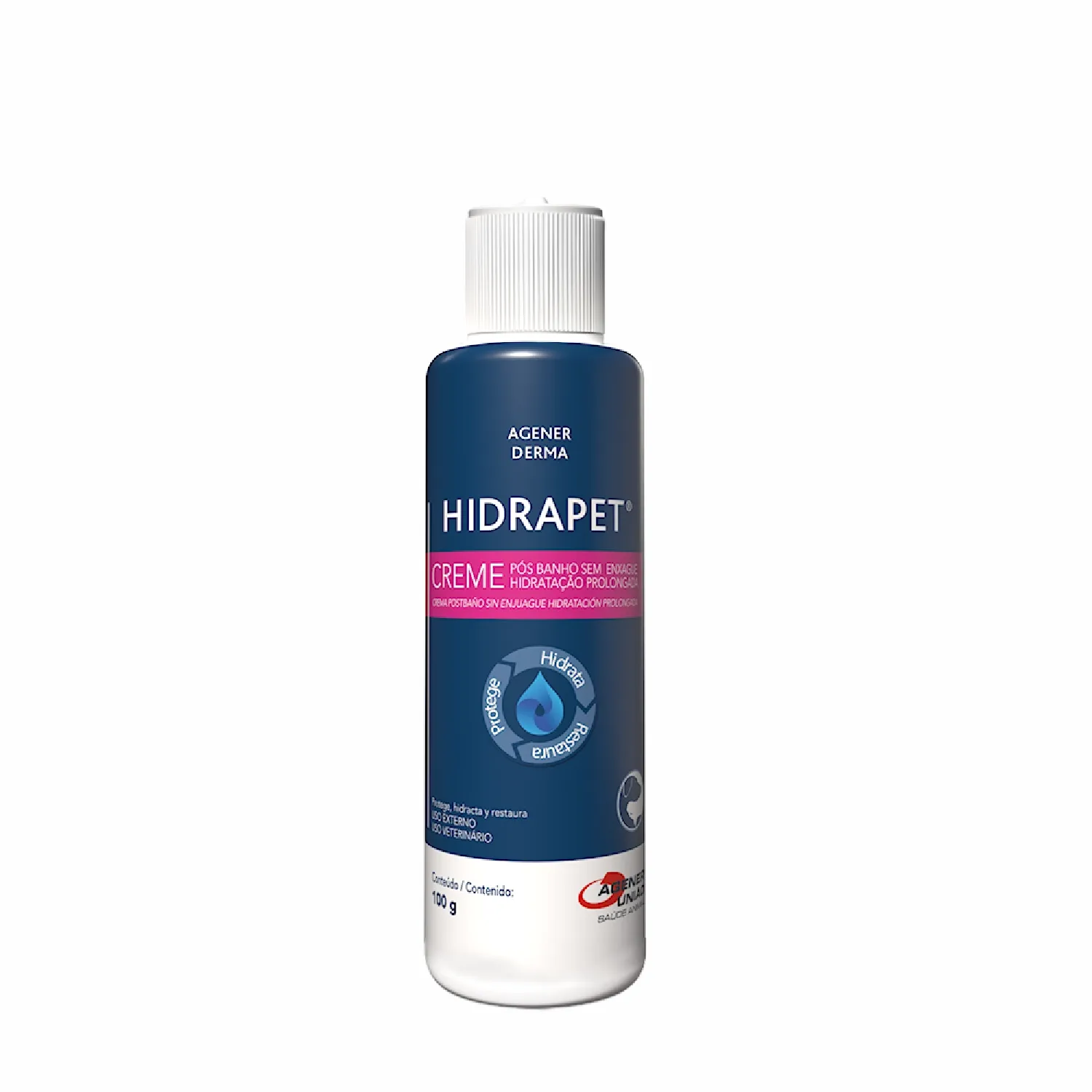Hidrapet Creme Derma para Caes e Gatos frasco_FRENTE_100 g-01